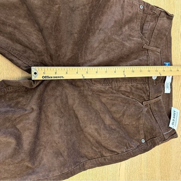 Old Navy high rise flare brown corduroys 10tall - Picture 5 of 6